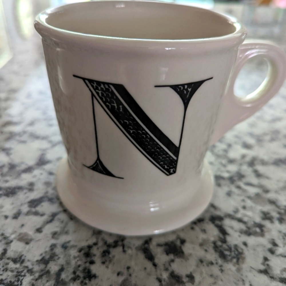 Anthropologie N initial monogrammed letter mug - Picture 2 of 6